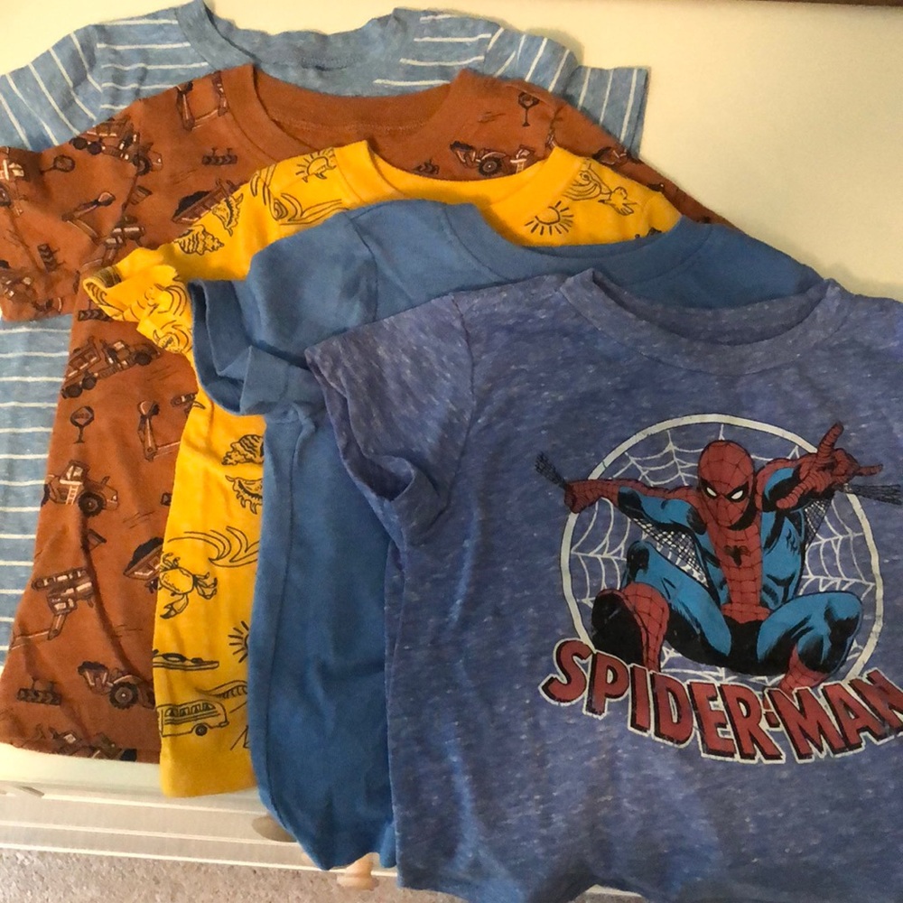Five pack toddler t-shirts